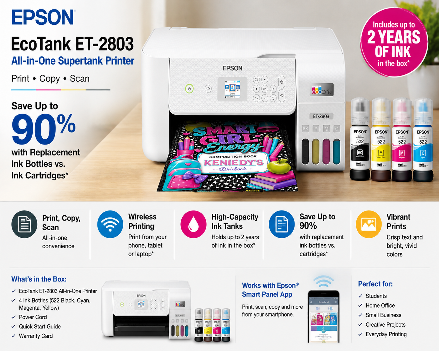 Epson EcoTank ET-2803 Printer