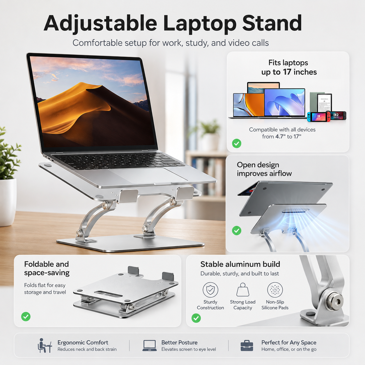 Nulaxy Ergonomic Laptop Stand