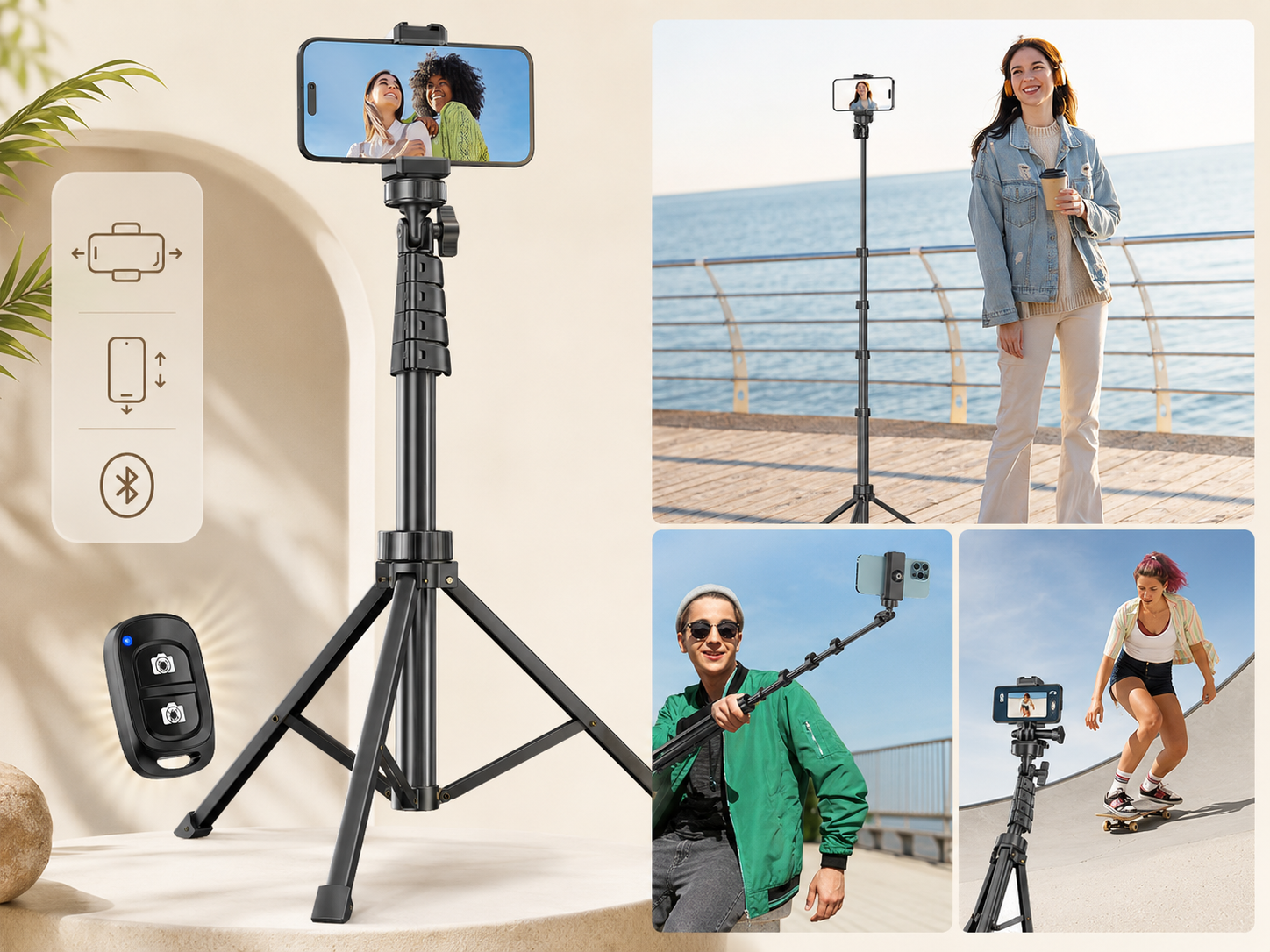 SENSYNE 62" Phone Tripod