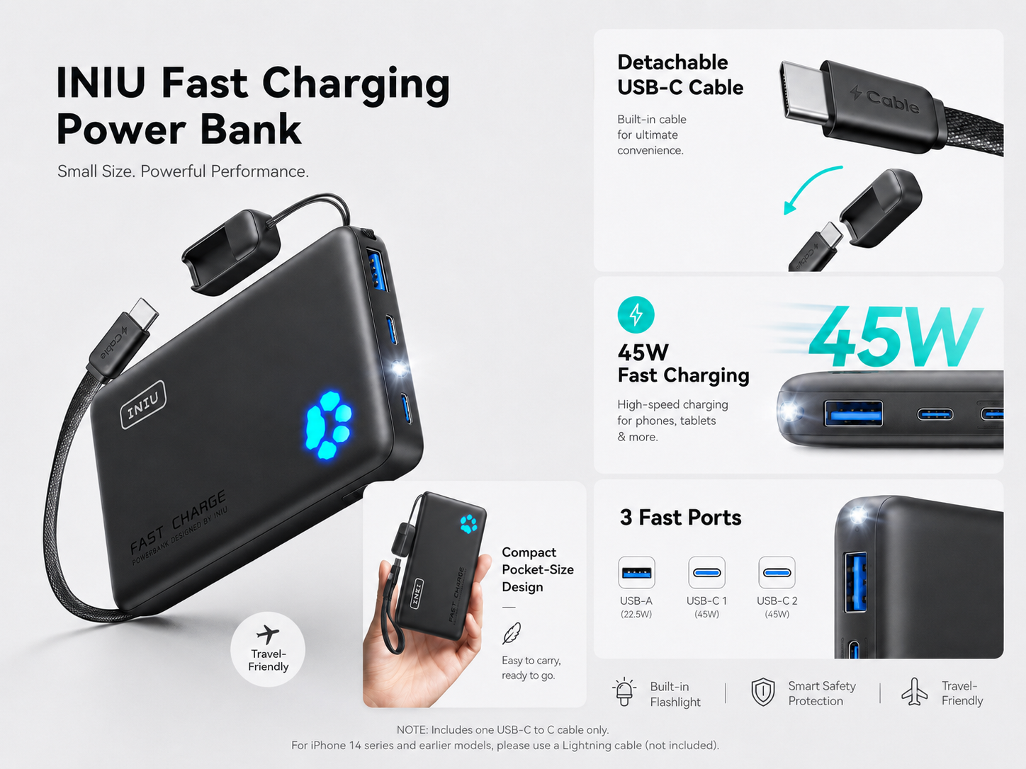 INIU Fast Charging Power Bank