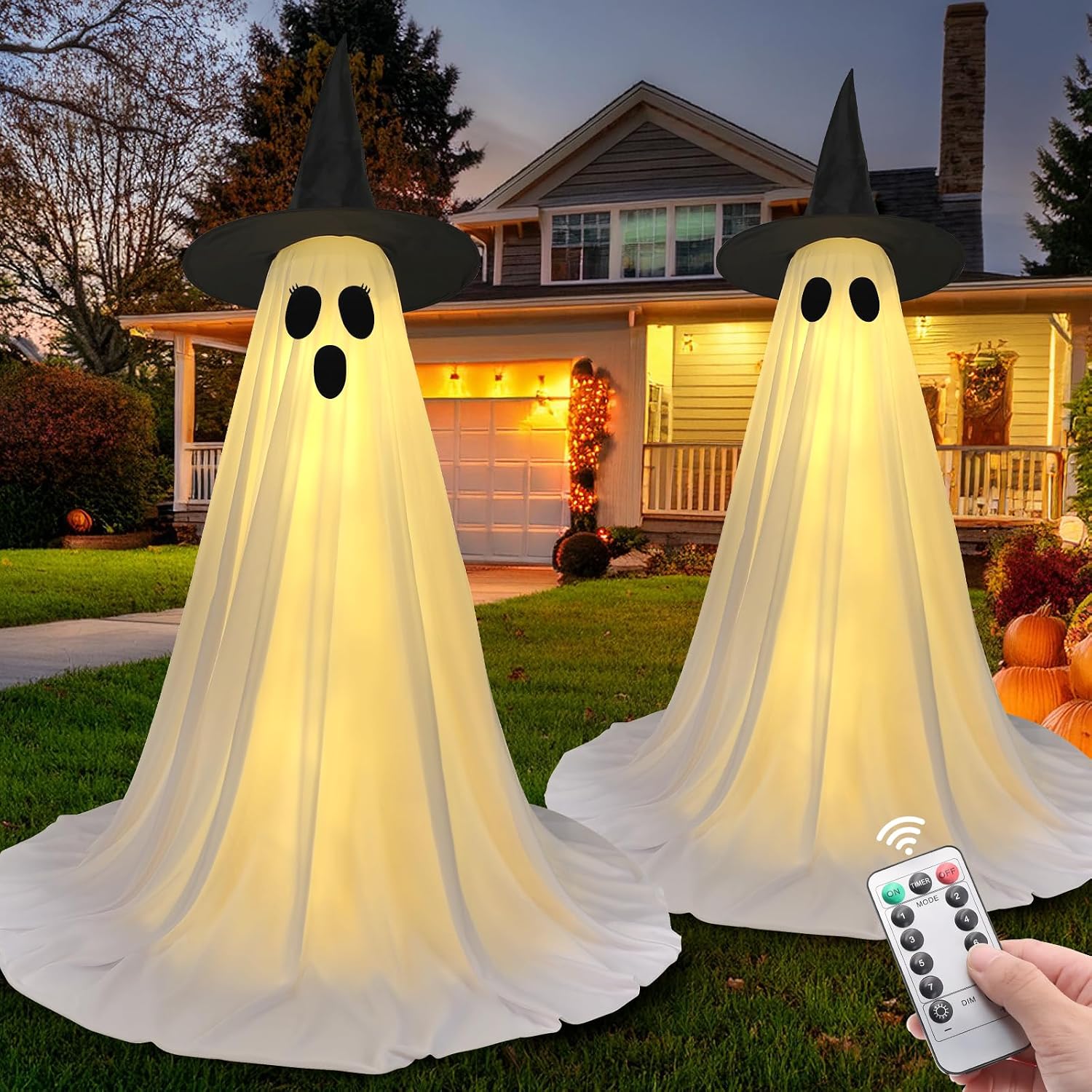 FairyGlim 5FT Lighted Halloween Ghosts